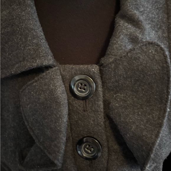 Old Navy charcoal grey wool coat size Large - Picture 2 of 7